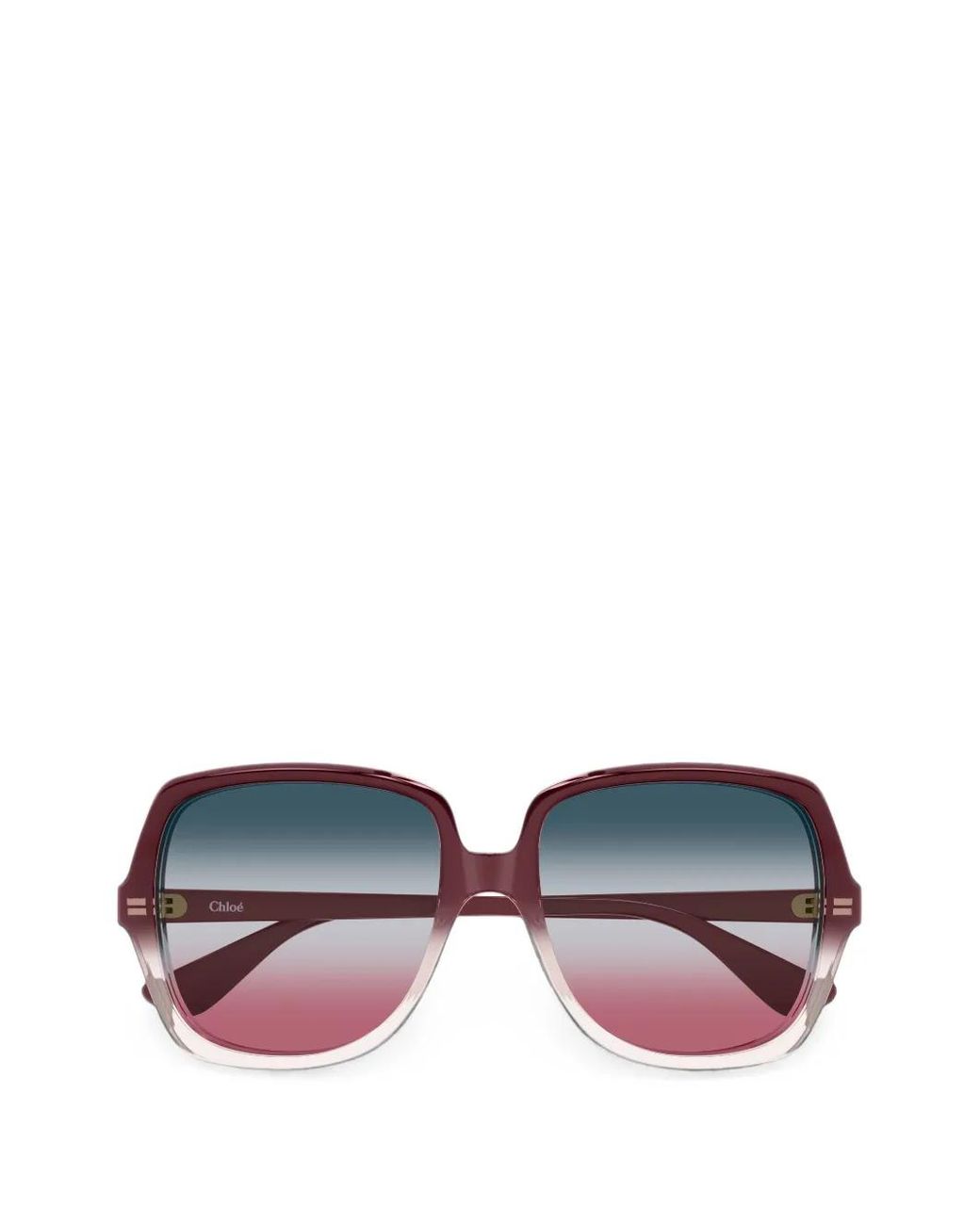 Chloé Pink Square-Frame Sunglasses