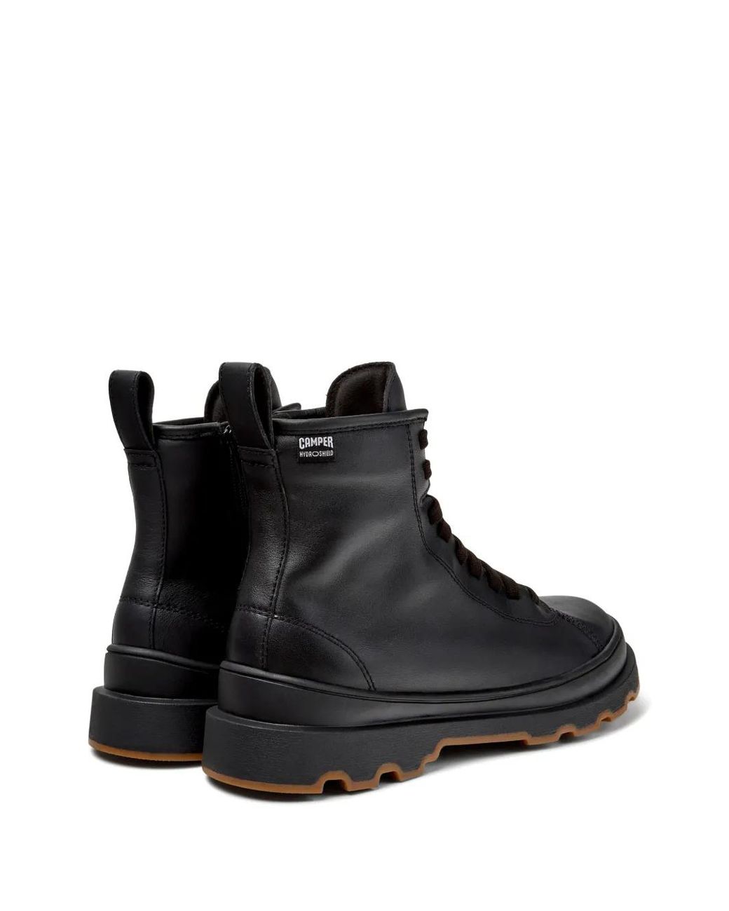 Camper Black Brutus Lace-Up Ankle Boots