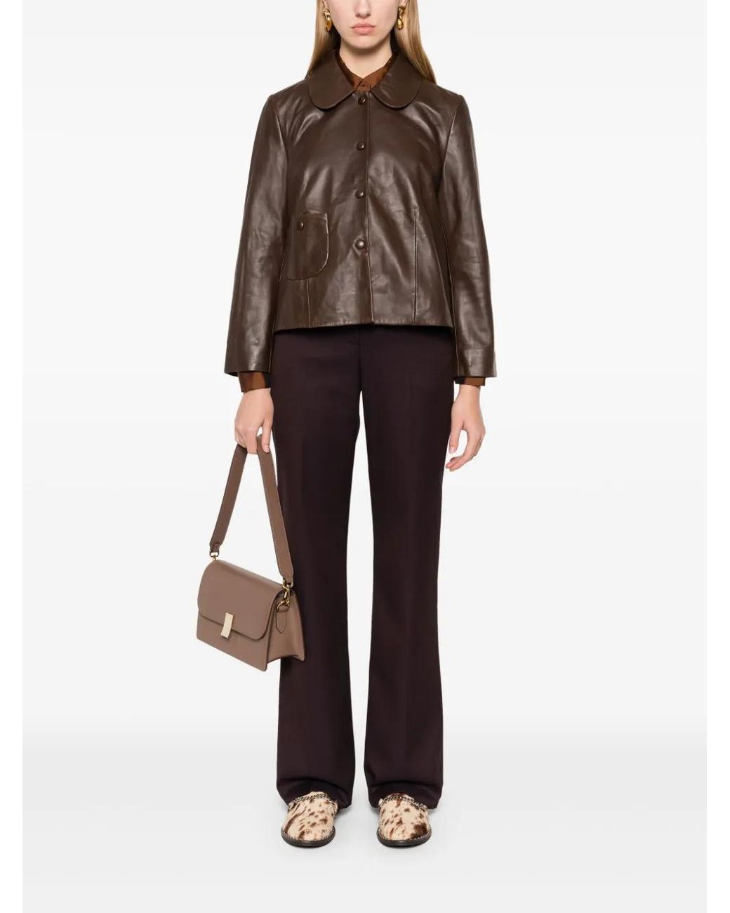 Ba&sh Brown Milos Jacket