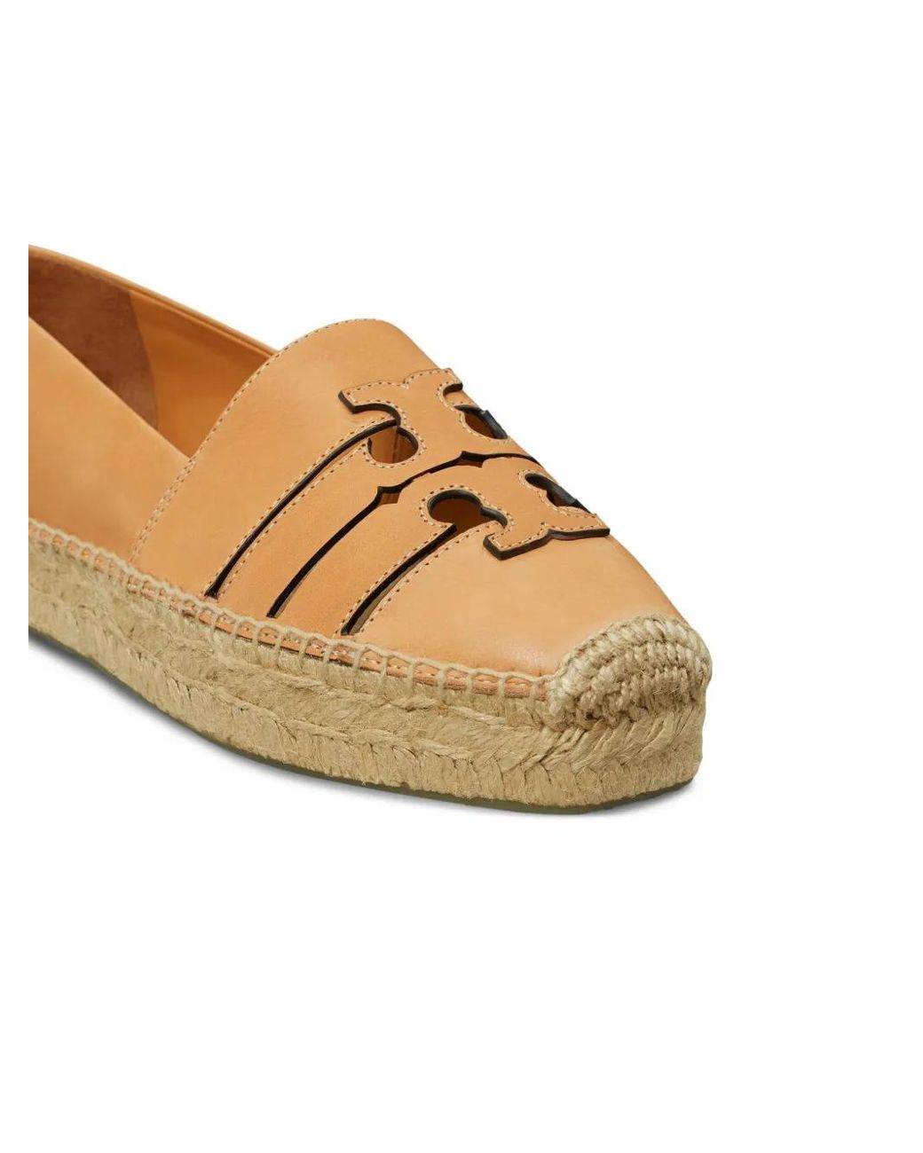 Tory Burch Brown Leather Espadrilles Ines