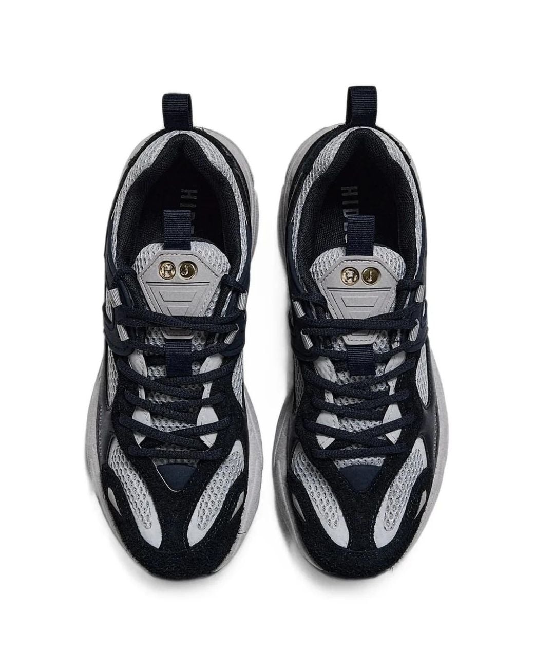 HIDE & JACK Blue Panelled Mesh Sneakers