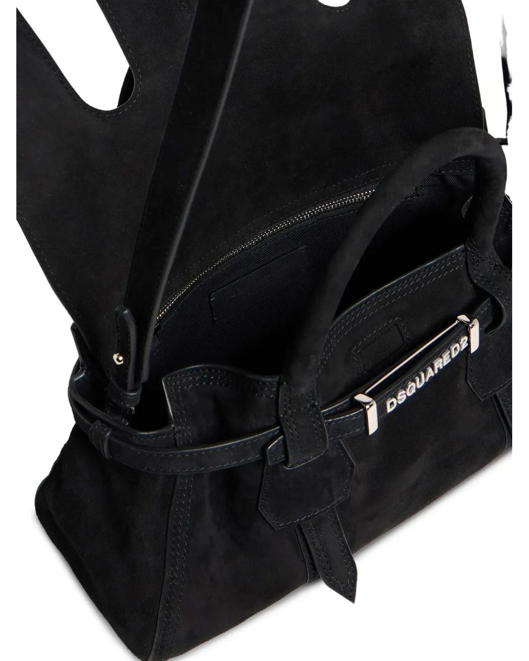 DSquared² Black Suede Tote Bag