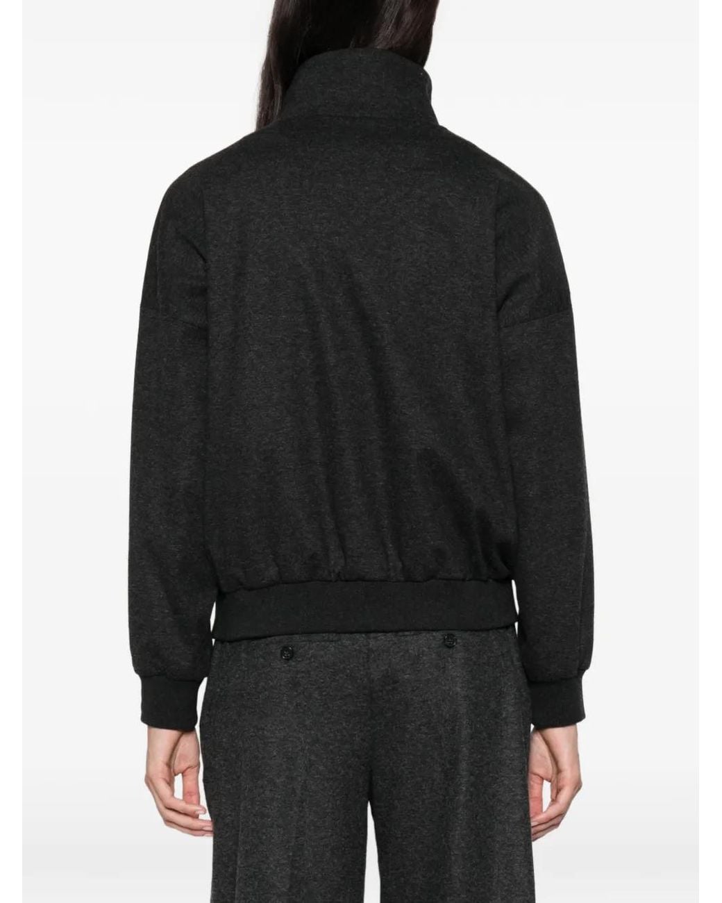 Drykorn Black Eyam Zip-Up Bomber Jacket