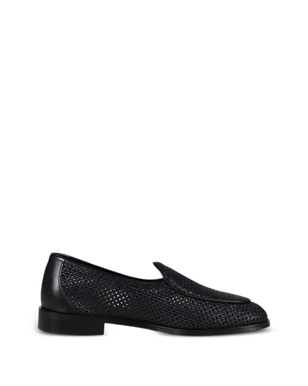 Jacques Soloviere Black Jacques New Perforated Loafers for men