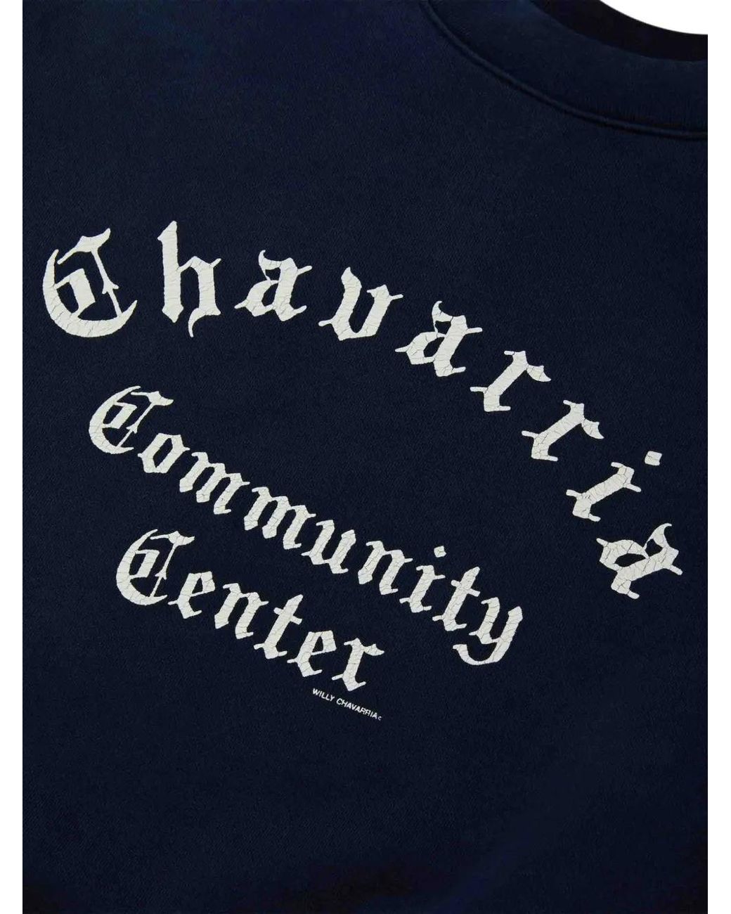 Willy Chavarria Blue Sweat Chavarria Community Center À Imprimé Graphique for men