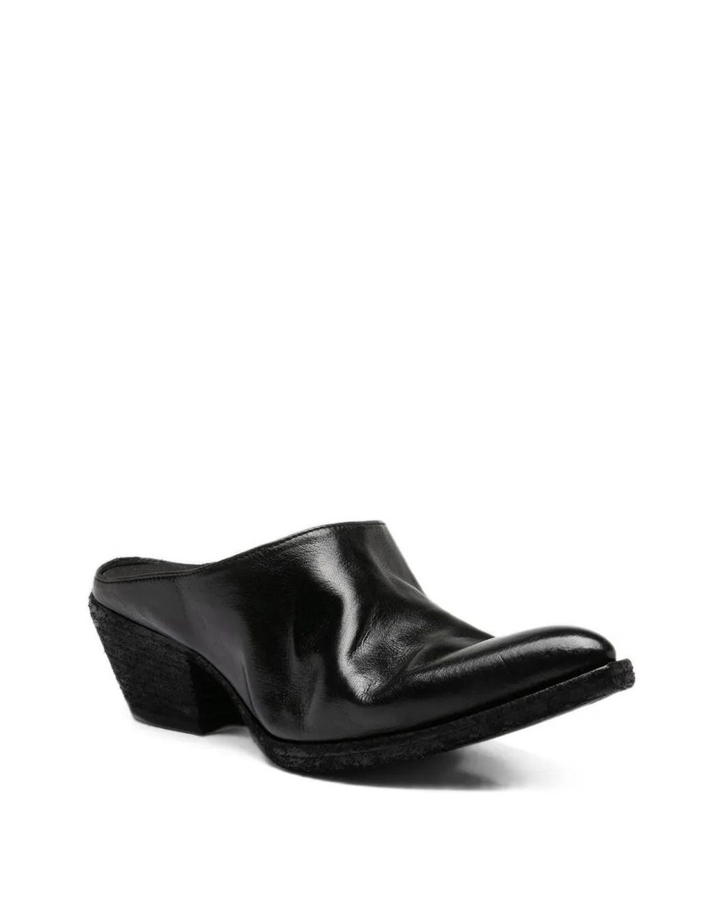 Officine Creative Black Wanda Pointed-Toe Mules