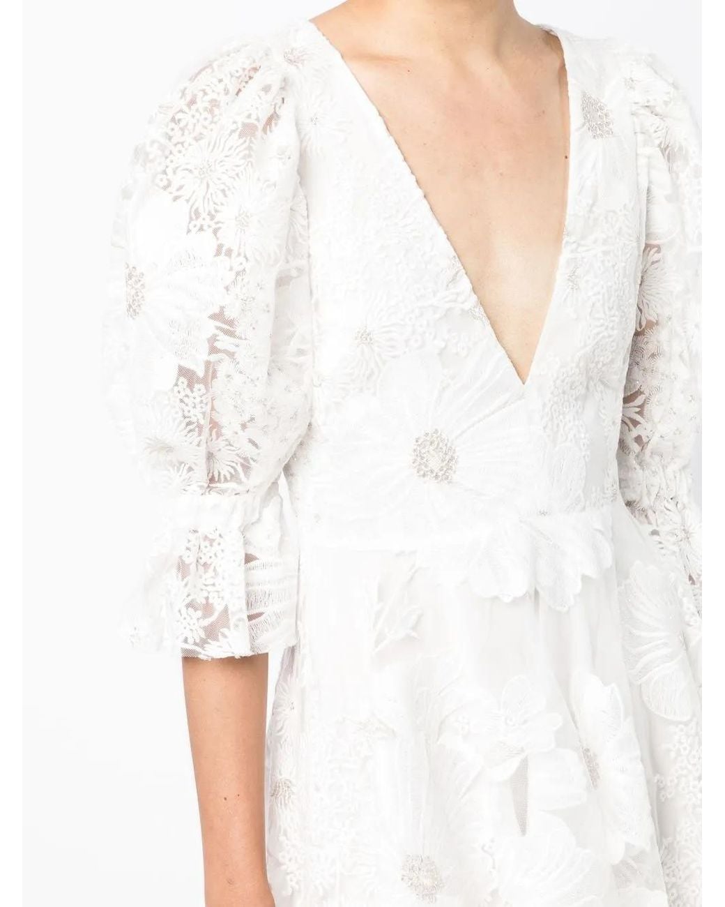 Macgraw Mini-Jurk Met V-Hals in het White