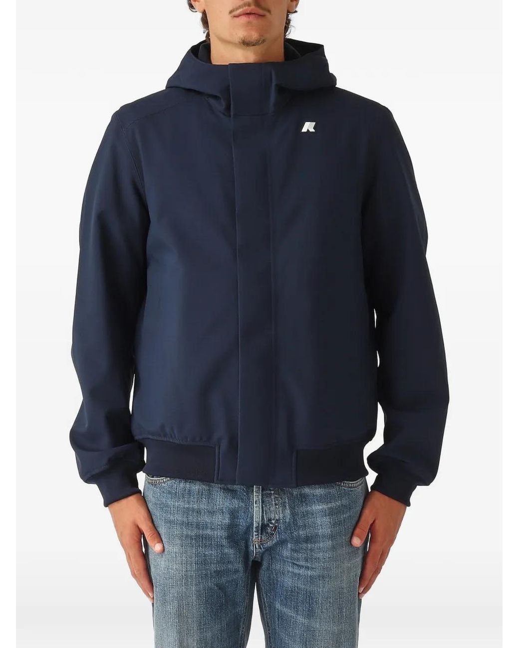 K-Way Blue Zip-Fastening Jacket for men