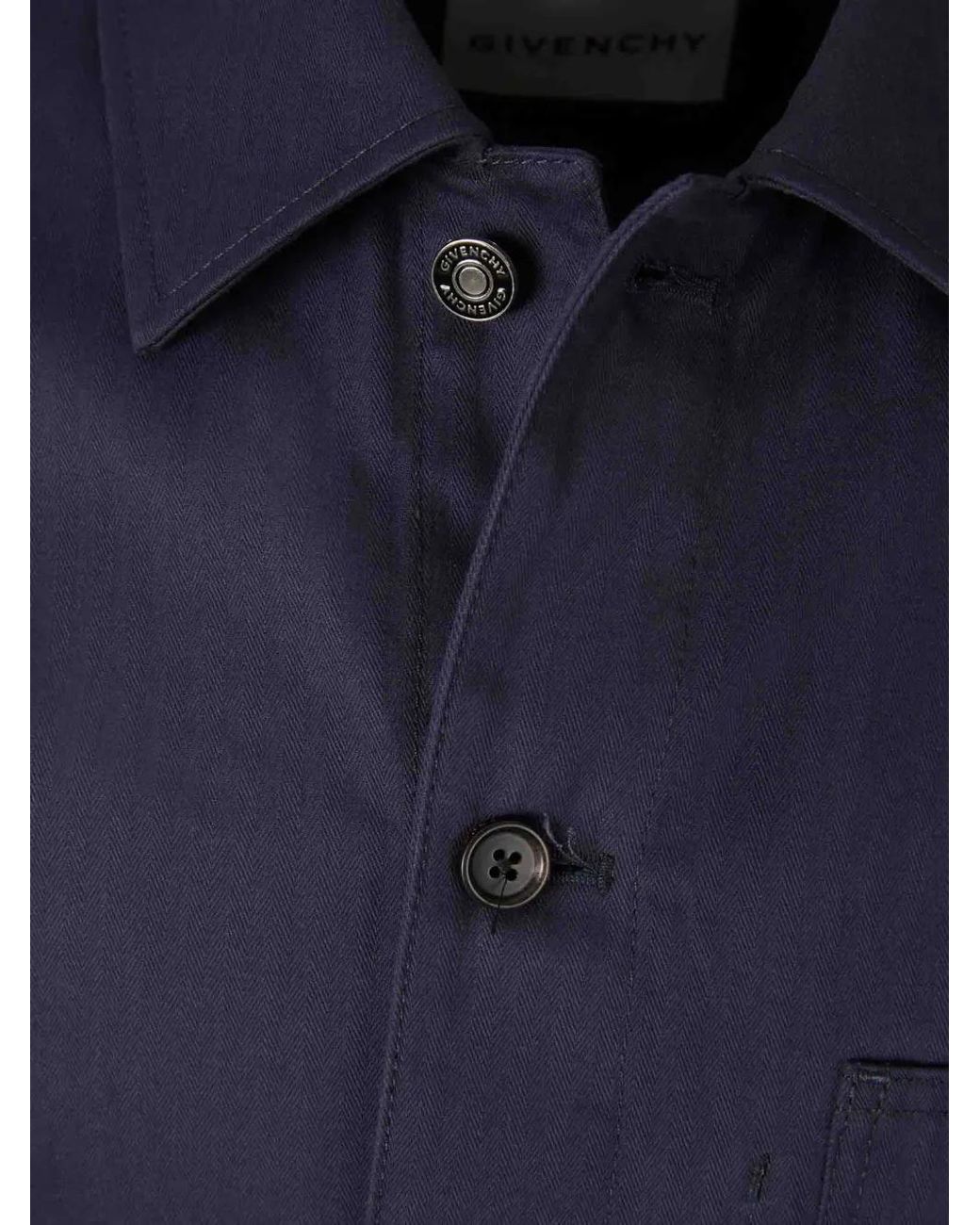 Givenchy Blue Couture Seam Jacket for men