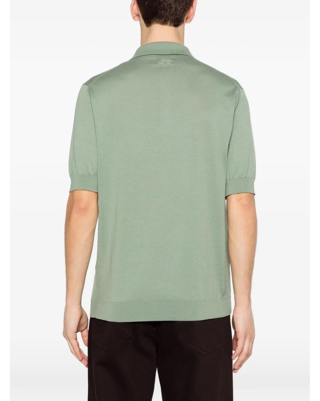 Lardini Green Buttoned Polo Shirt for men