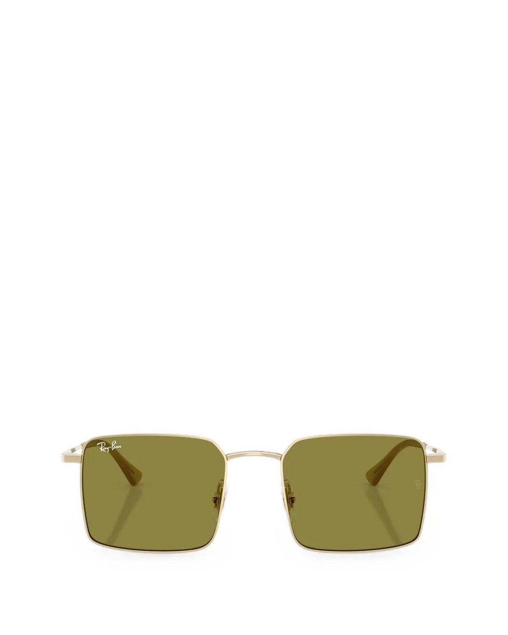 Ray-Ban Green Square-Frame Sunglasses