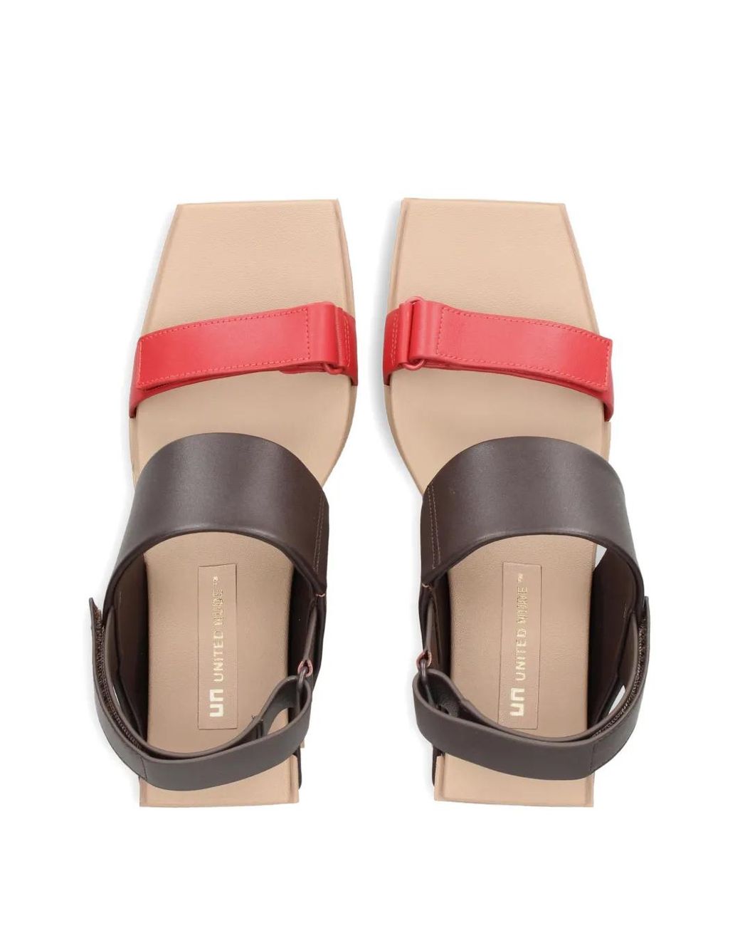 United Nude Black Brutt Touch-Strap Wedge Sandals