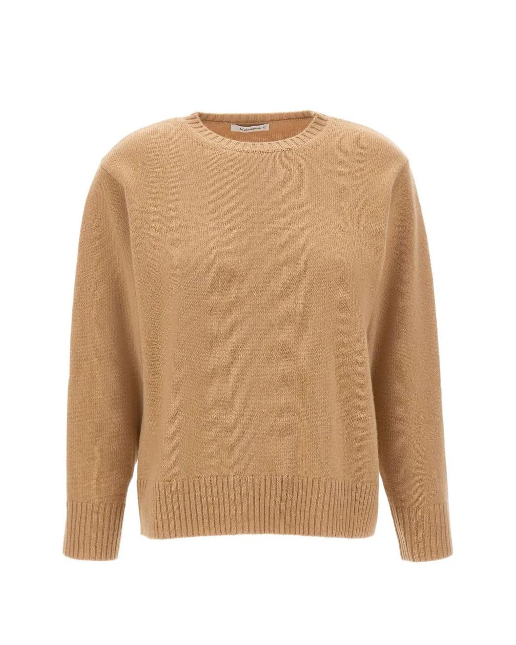 Pull Ample À Col Rond Kangra en coloris Natural