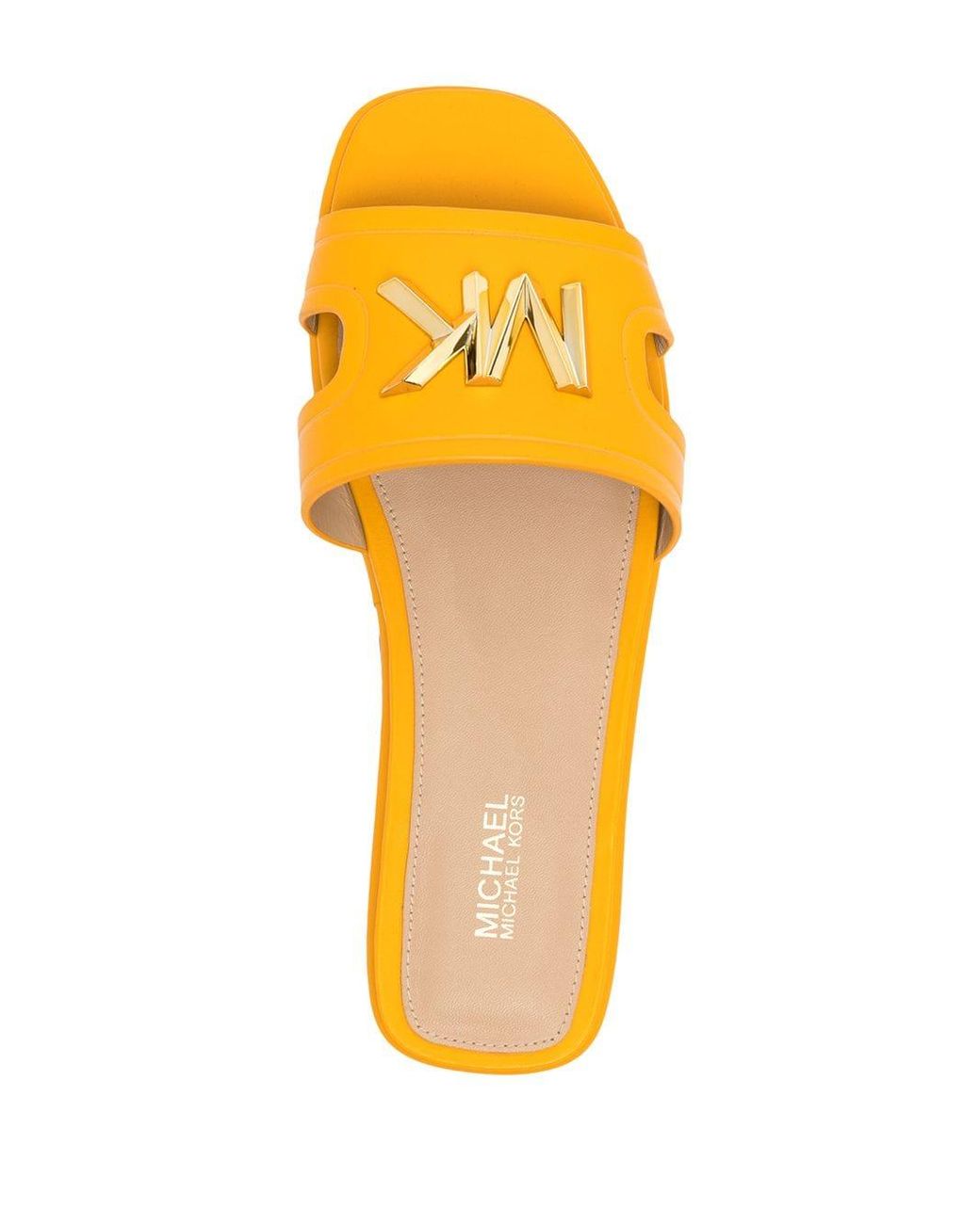 michael kors orange slides