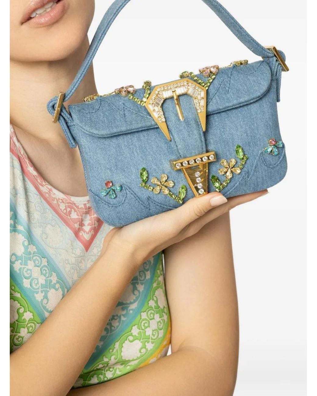 Gedebe Blue Mini Habibi Tote Bag