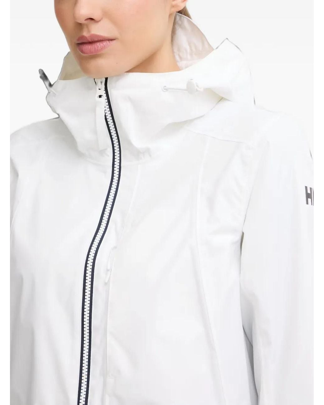 Helly Hansen White Hooded Zip-Up Jacket for men