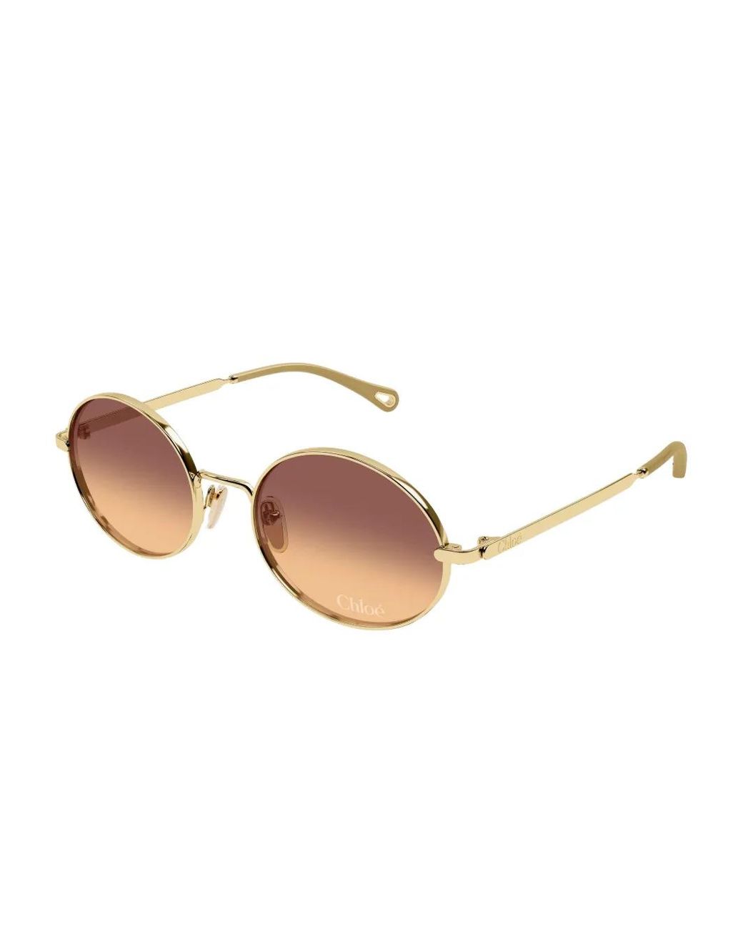 Chloé Brown Ch0326S Round Frame Sunglasses