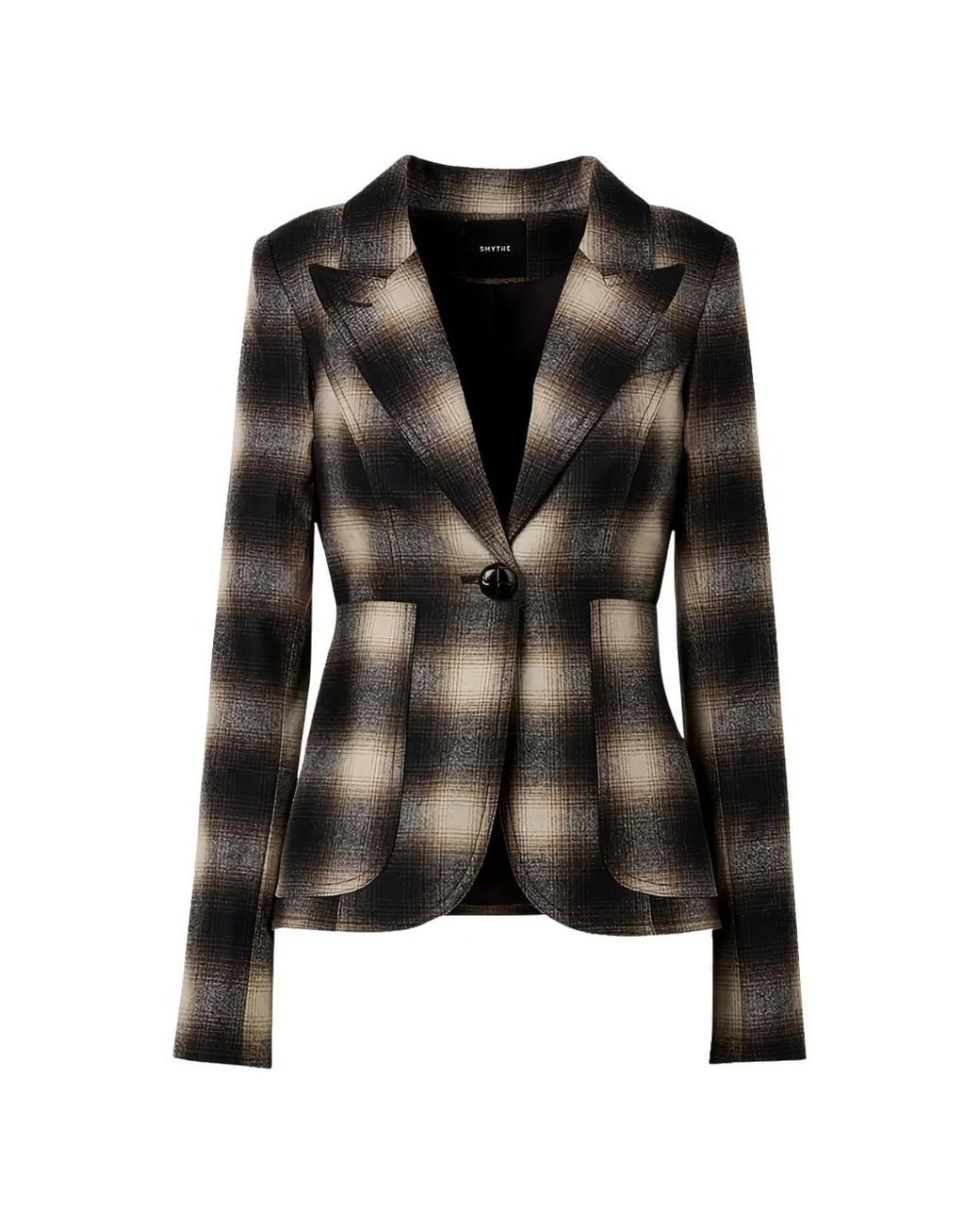 Smythe Black Patch-Pocket Long-Sleeve Blazer