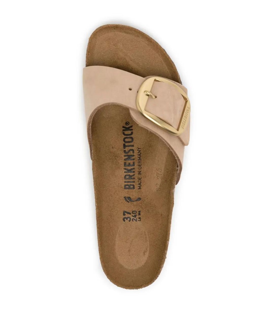 Birkenstock White Madrid Big Buckle Sandals