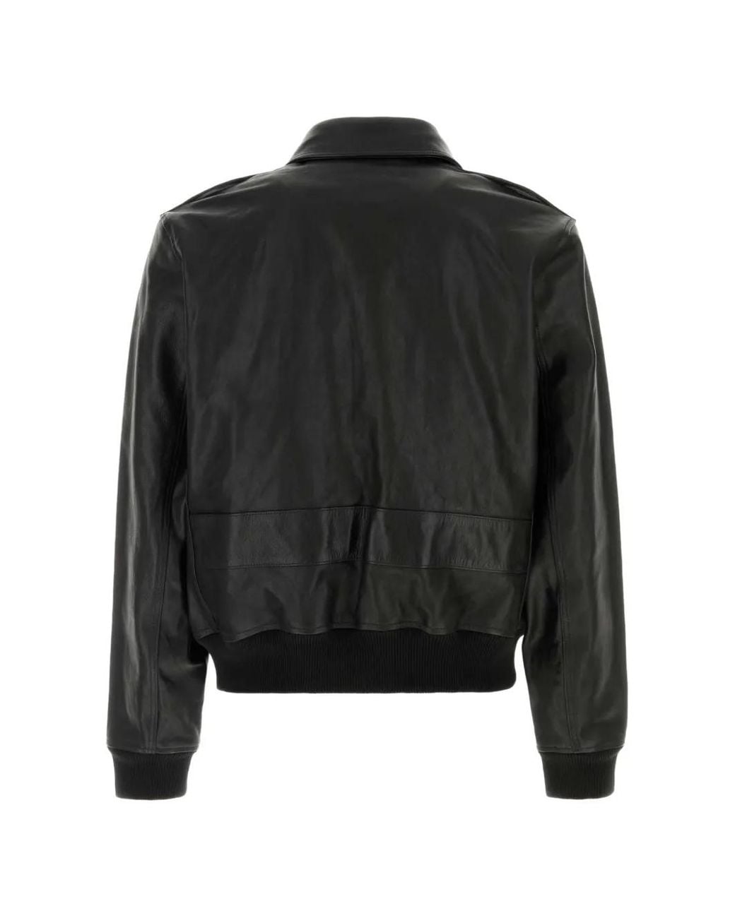 A.P.C. Black Gael Leather Jacket for men