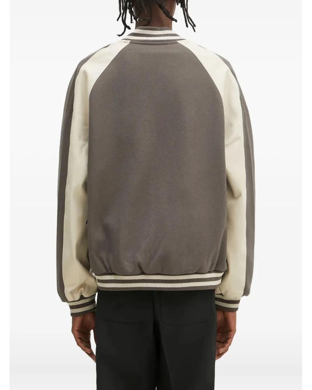 Chaqueta Varsity Represent de hombre de color Gray