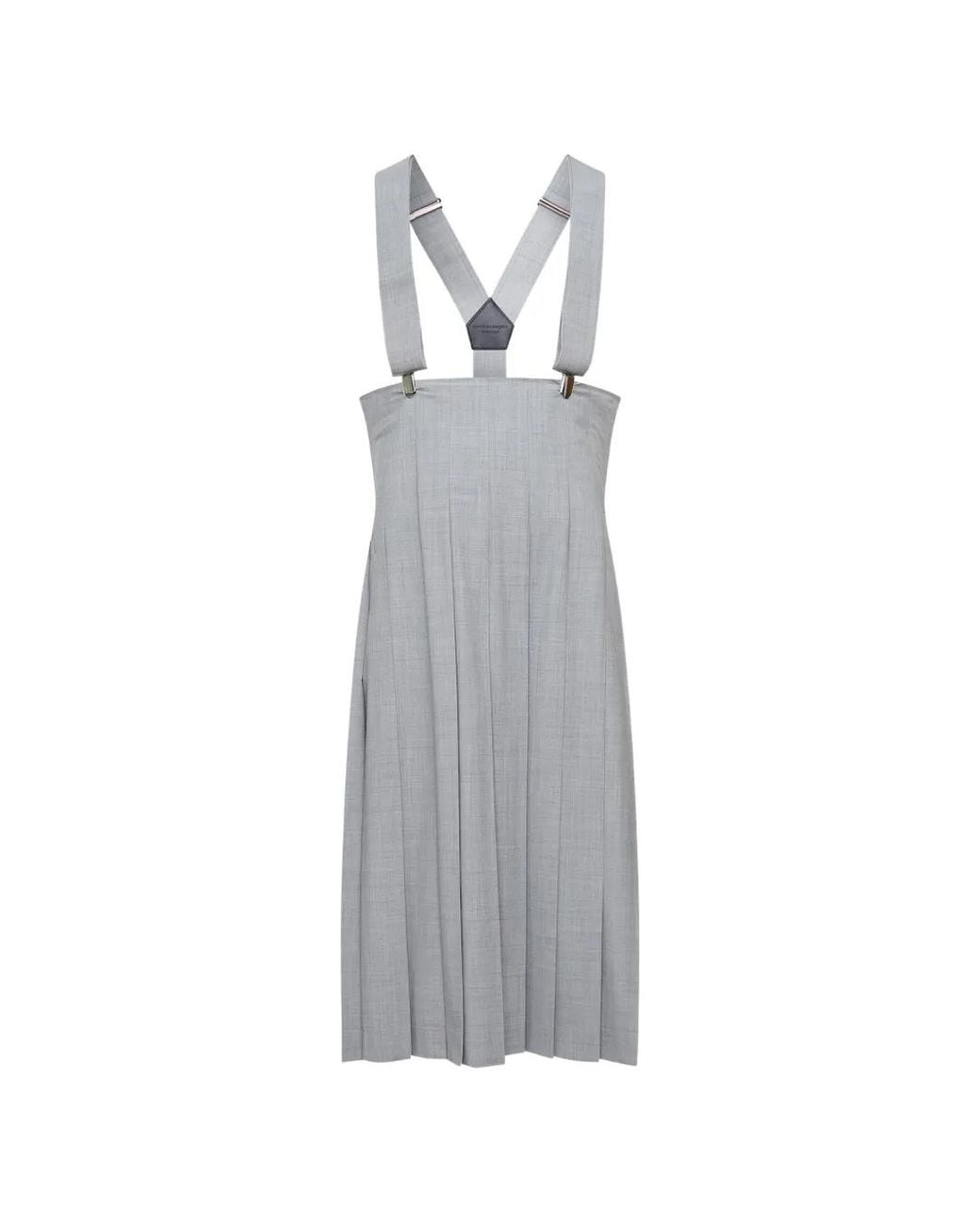 Comme des Garçons White Pleated Skirt for men