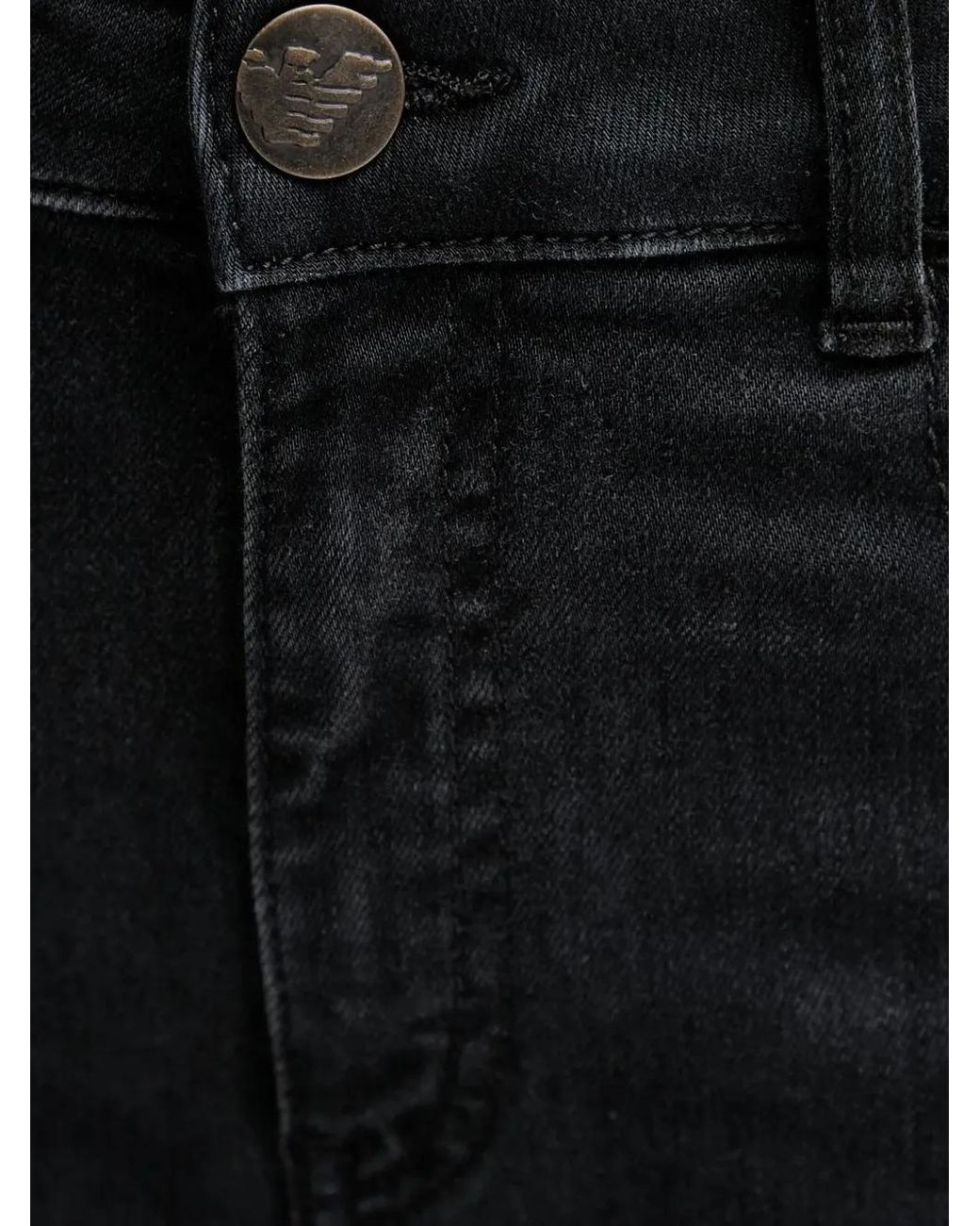 Emporio Armani Pink Logo-Embroidered Flared Jeans
