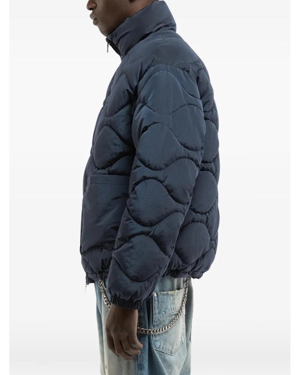RETERNITY Blue Maison Quilted Puffer Jacket for men