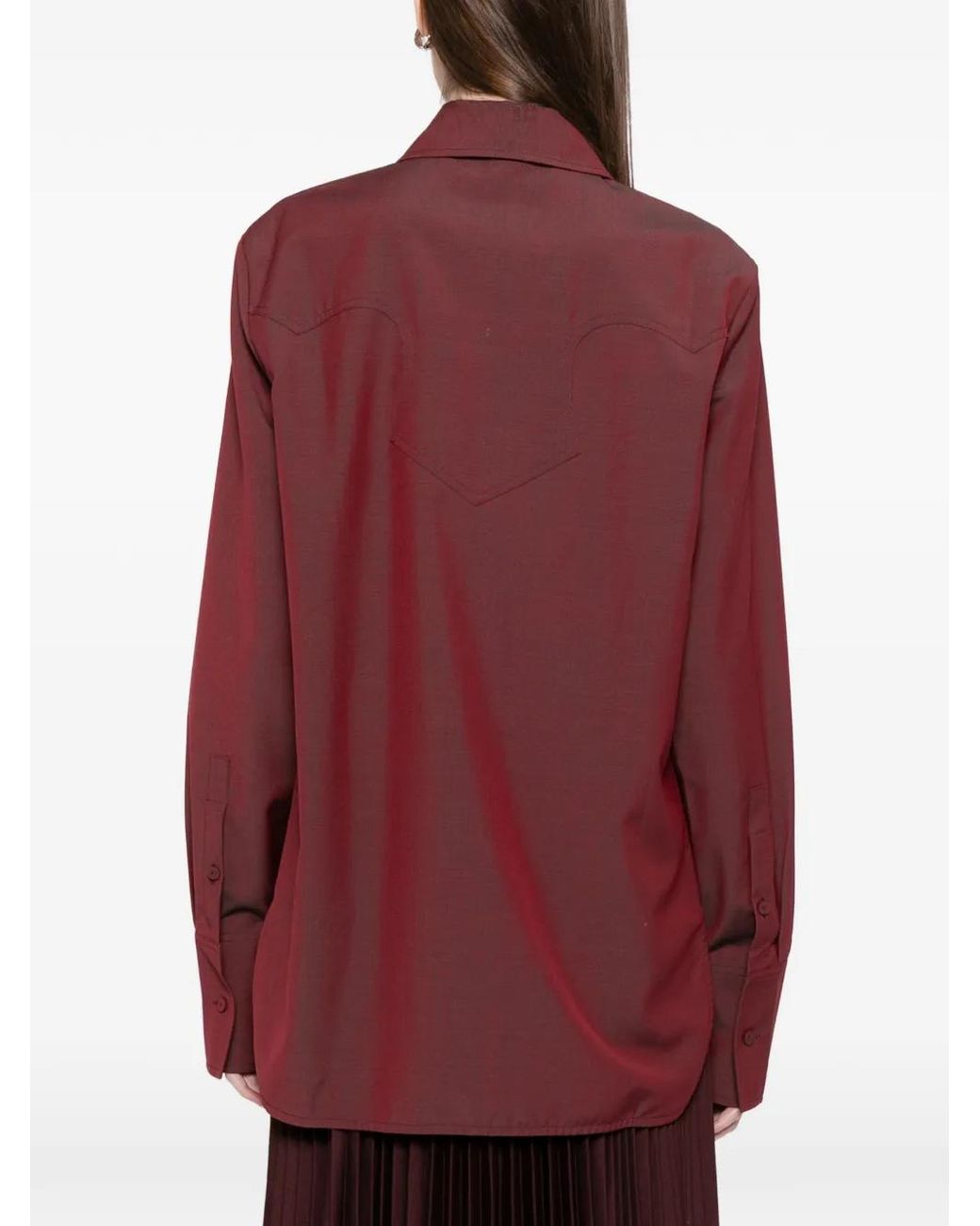 Jil Sander Purple Tie Poplin Shirt