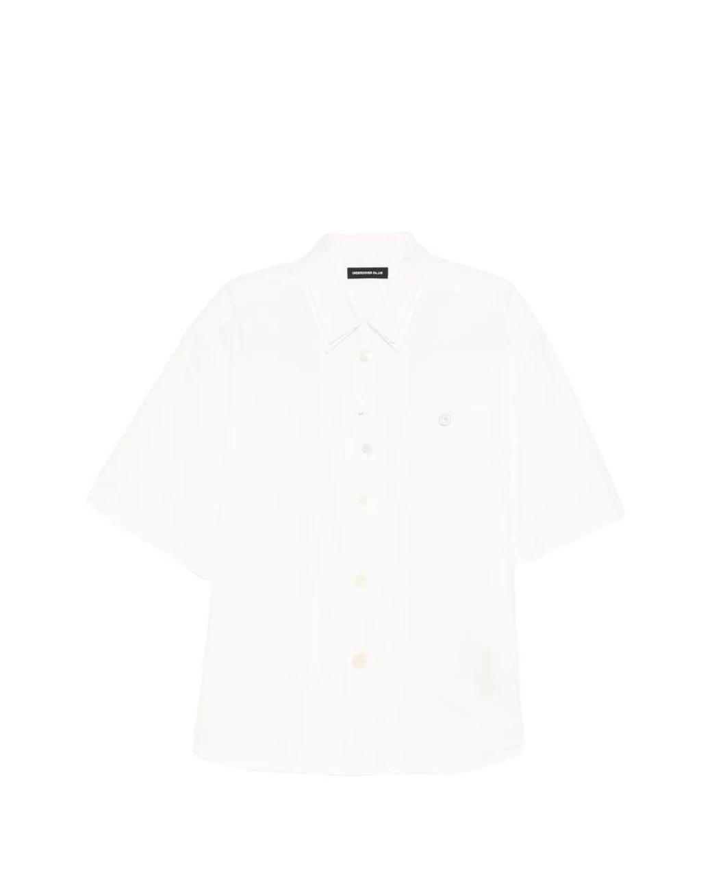 Undercover White Short-Sleeve Button-Up Shirt for men