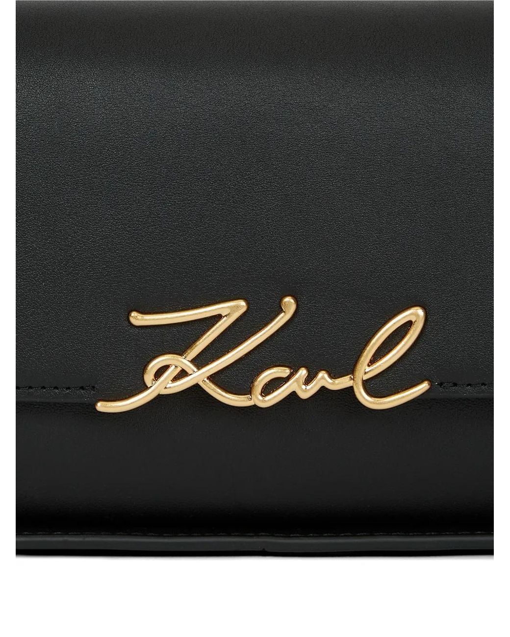 Karl Lagerfeld Black Sac Porté Épaule À Logo K/Signature