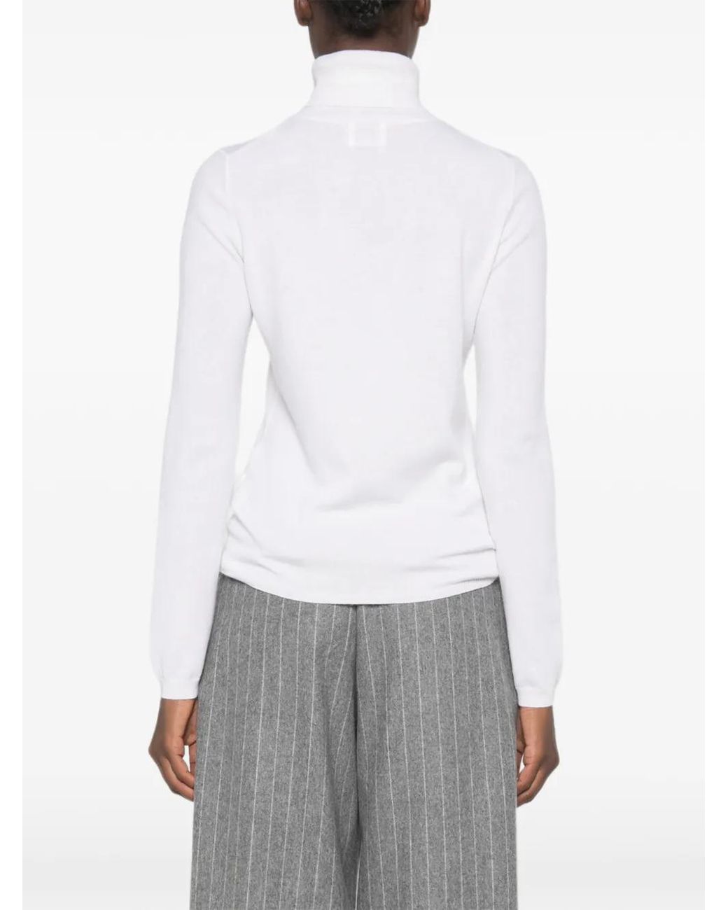 Pull À Col Roulé Allude en coloris White