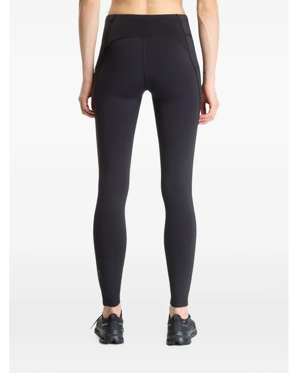 On Shoes Blue Performance Tights Winter Leggings
