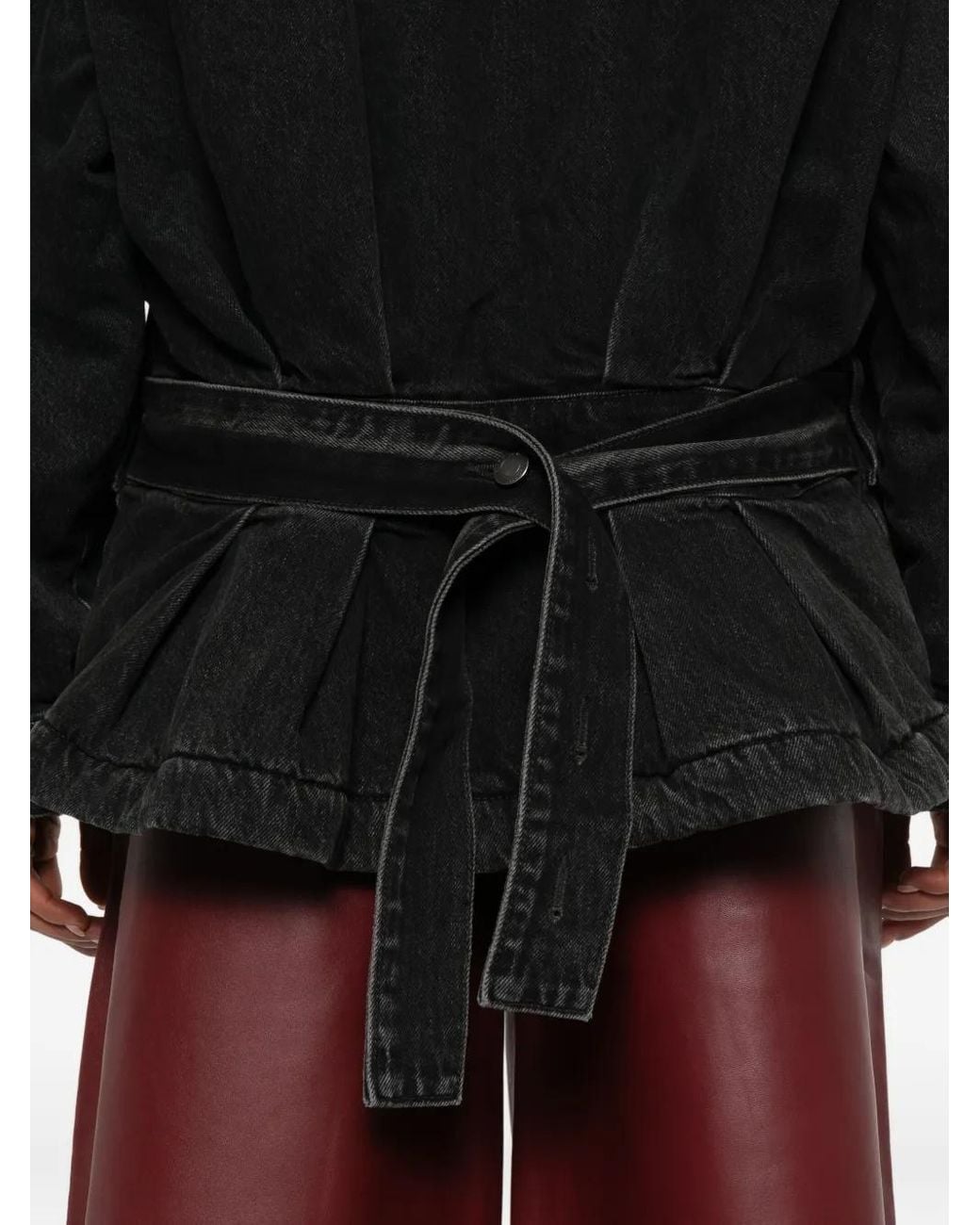 Chaqueta Vaquera Con Cremallera Haikure de color Black