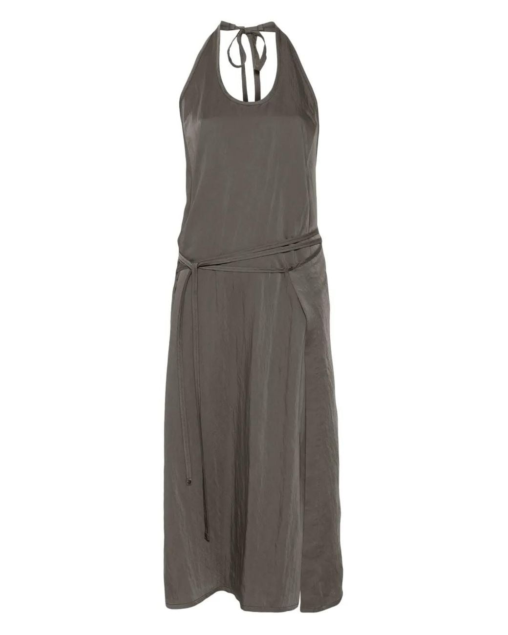 Lemaire Gray Apron Midi Dress