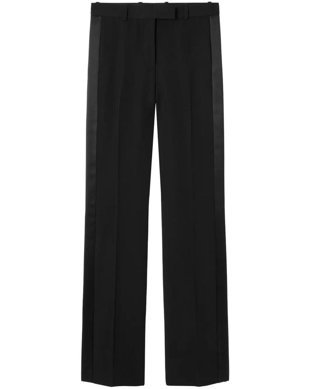 Versace Black Straight-Leg Virgin Wool Trousers