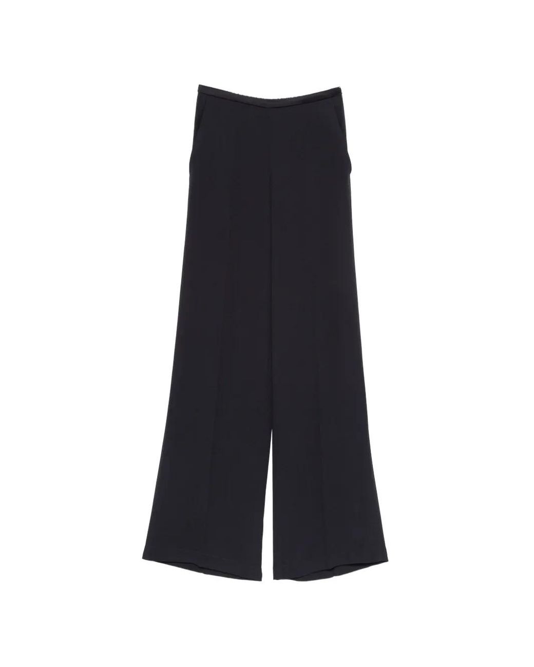 Forte_forte Blue Pantalon Satiné À Taille Haute