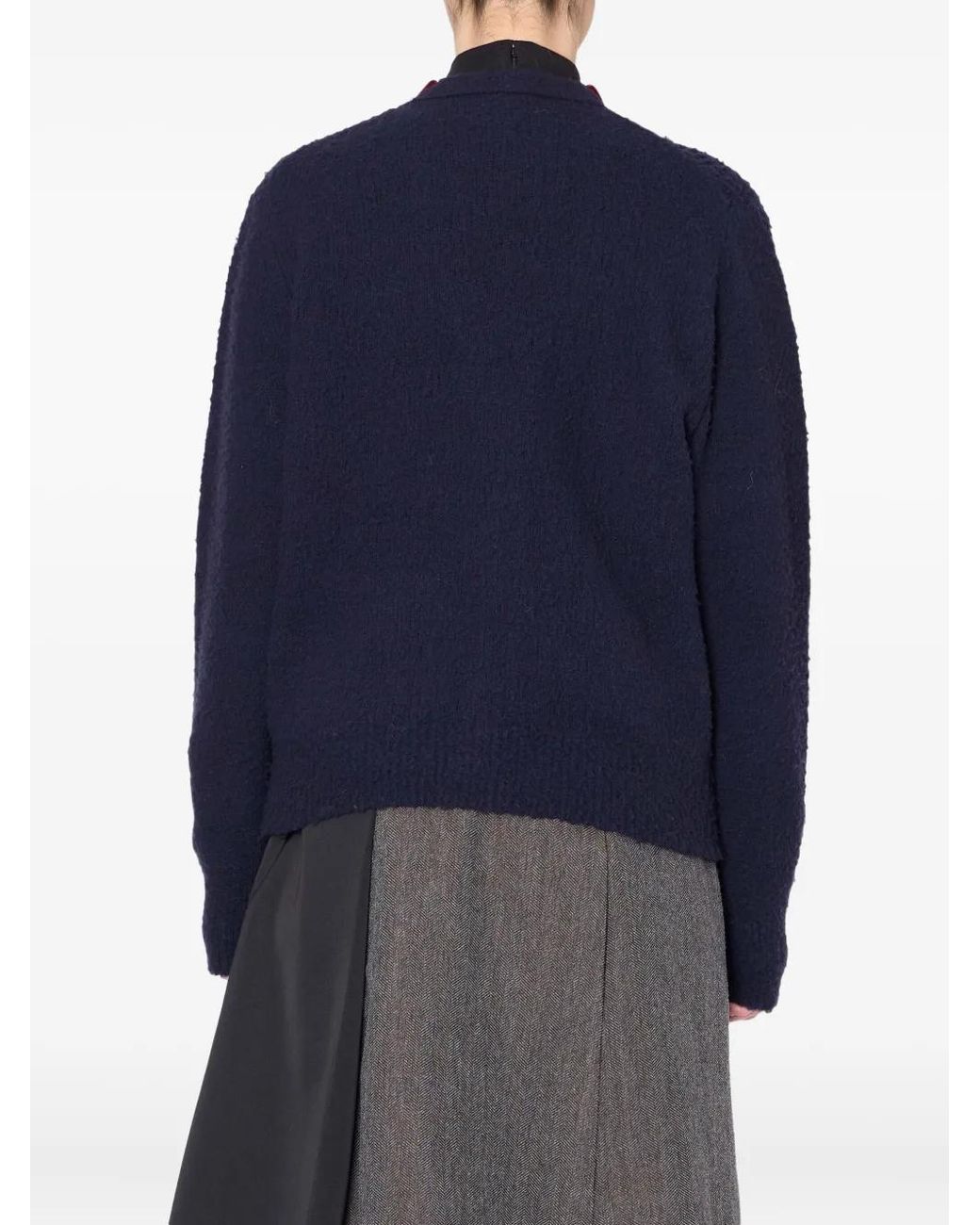Kolor Blue Embellished Button-Down Cardigan