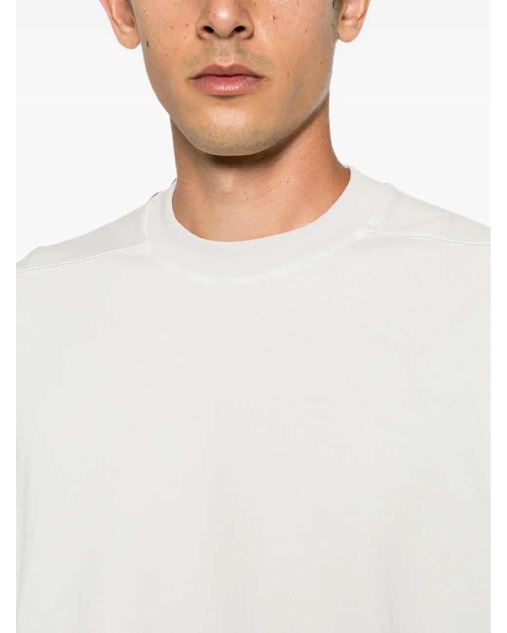 Rick Owens White T-Shirt Tommy T À Col Rond for men