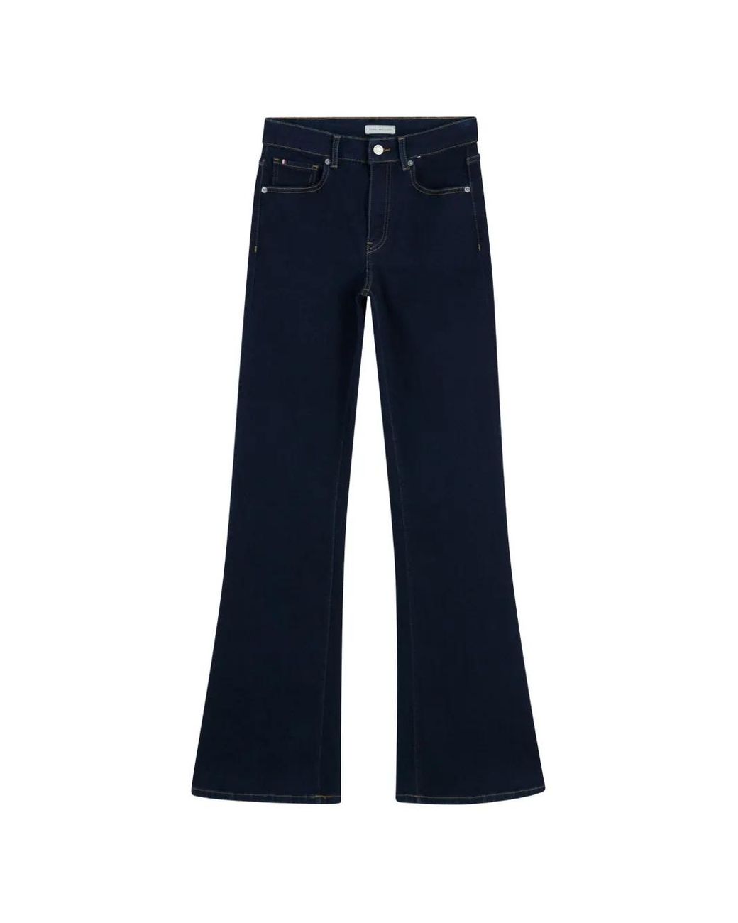 Tommy Hilfiger Blue High-Rise Flared Jeans