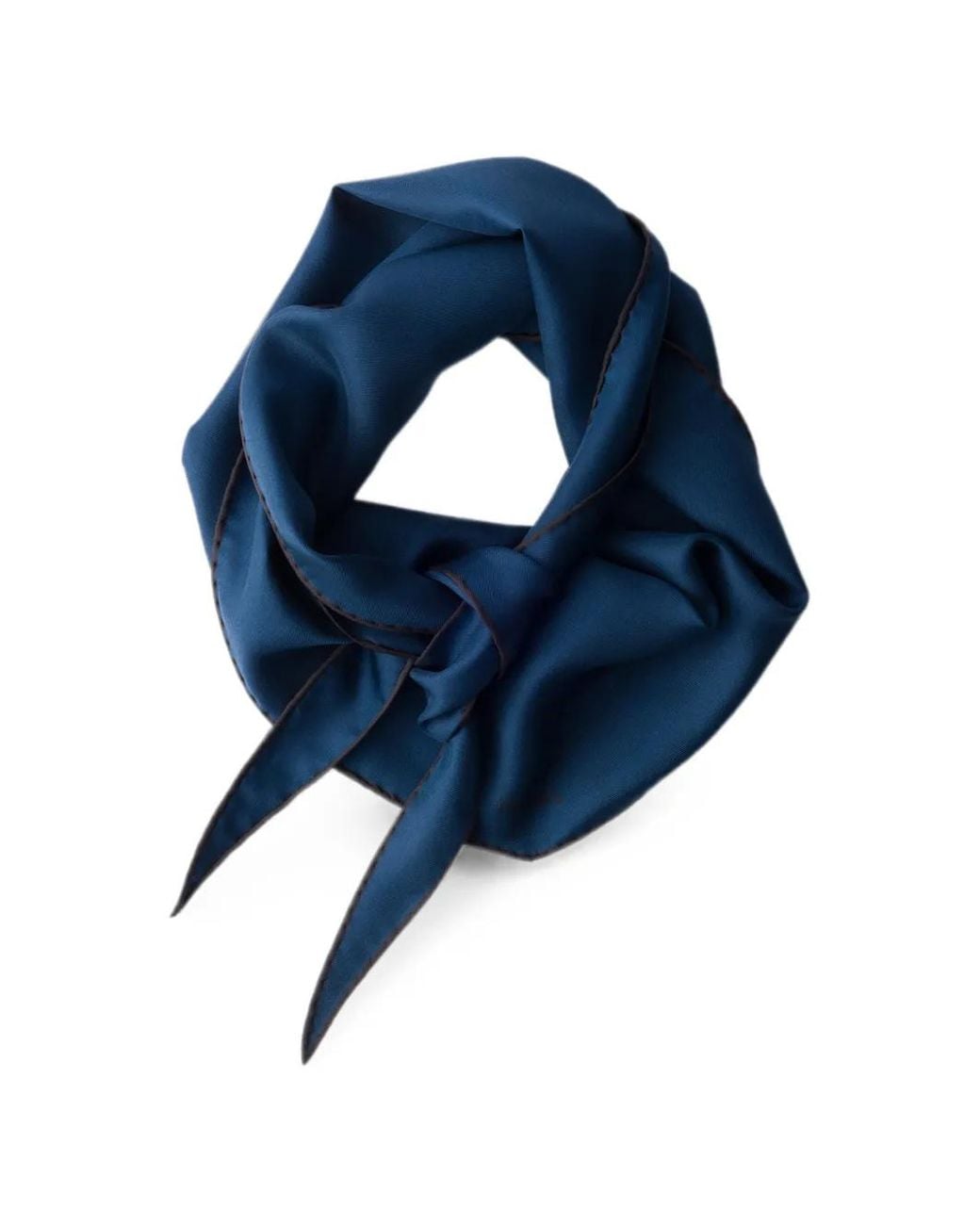 Prada Blue Schal Mit Print