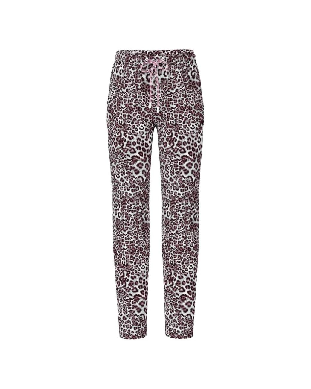 Marc Cain White Animal-Print Trousers