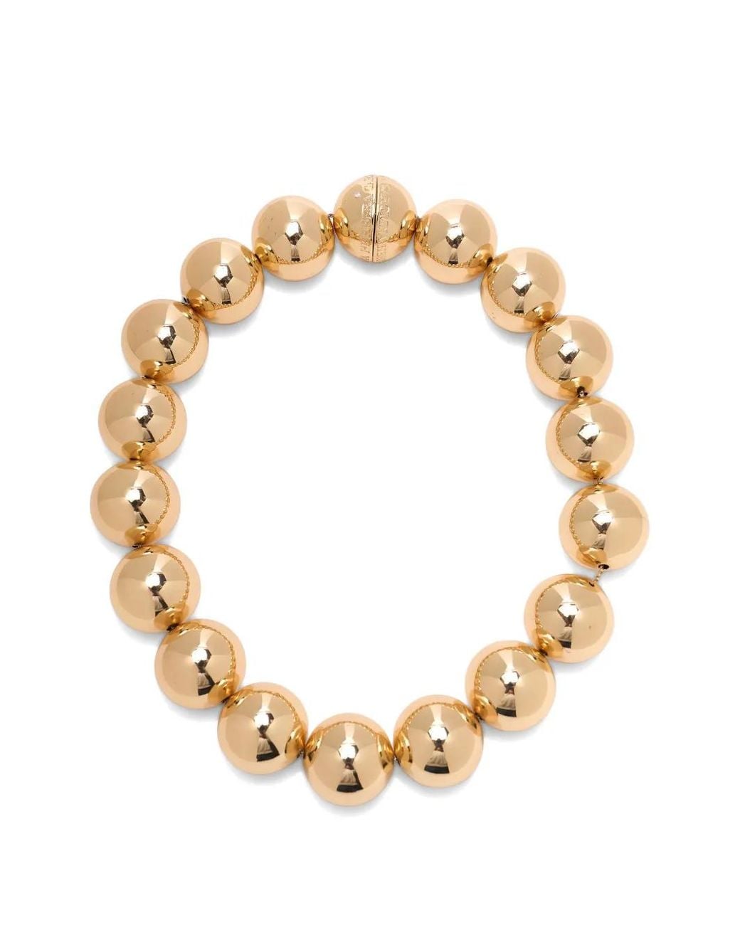 Carolina Herrera Metallic Collier À Perles