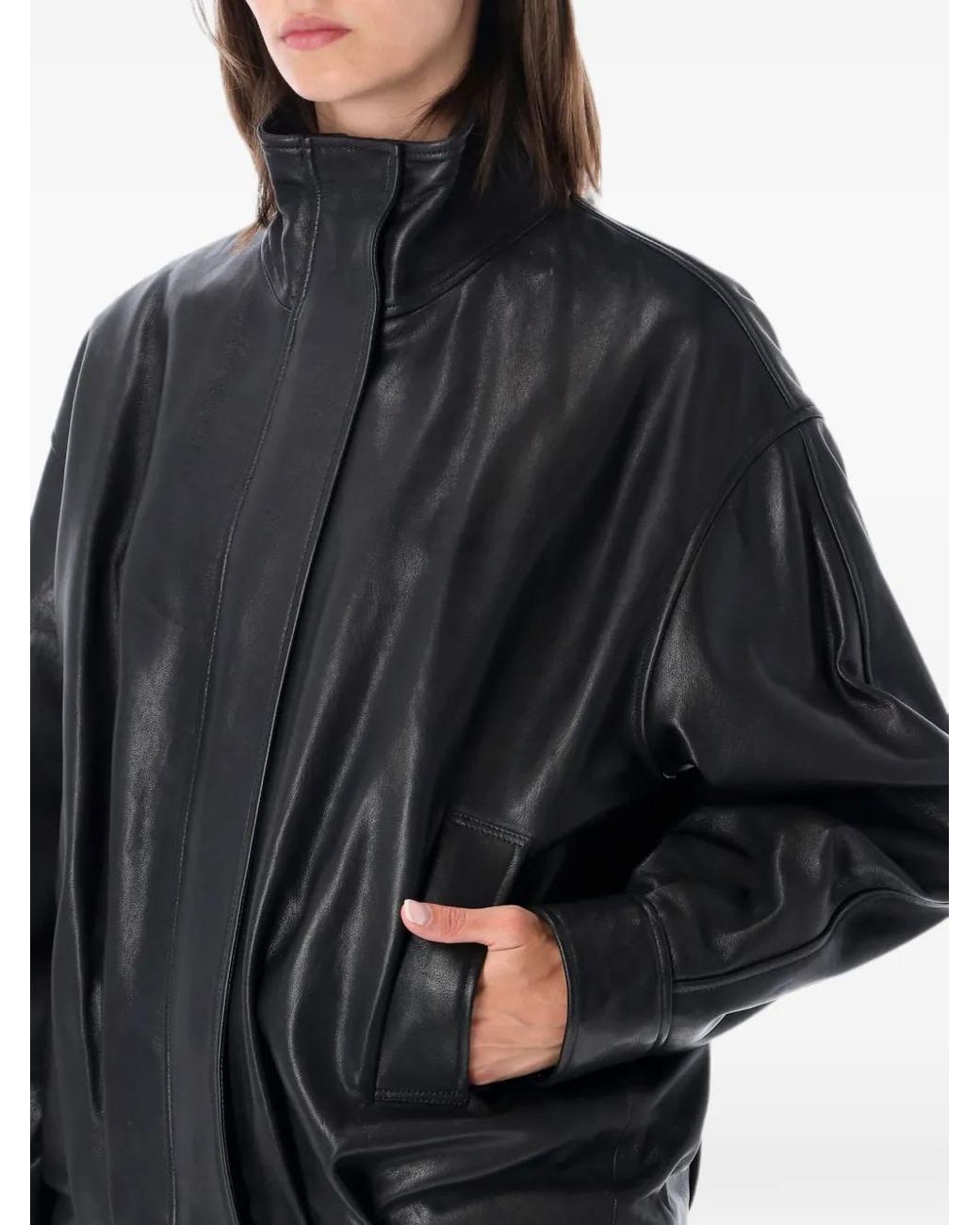 Arma Black Paula Leather Jacket