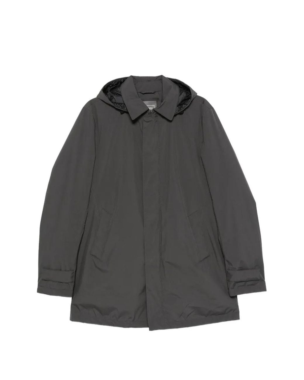 Herno Gray Veste Boutonnée À Capuche for men