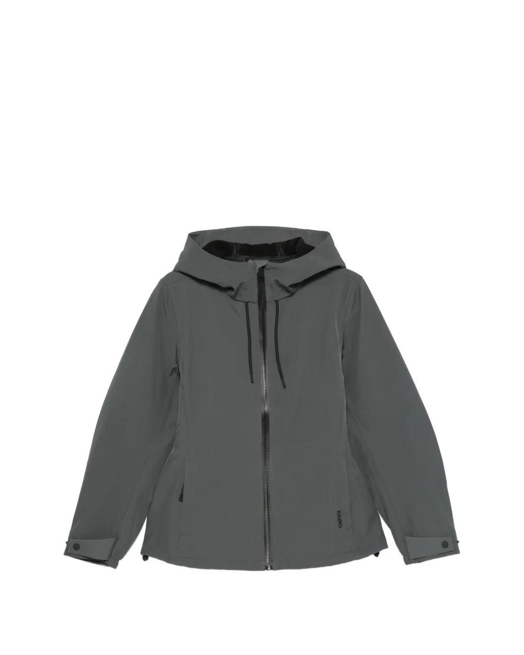 Rains Gray Suva Softshell Hooded Jacket