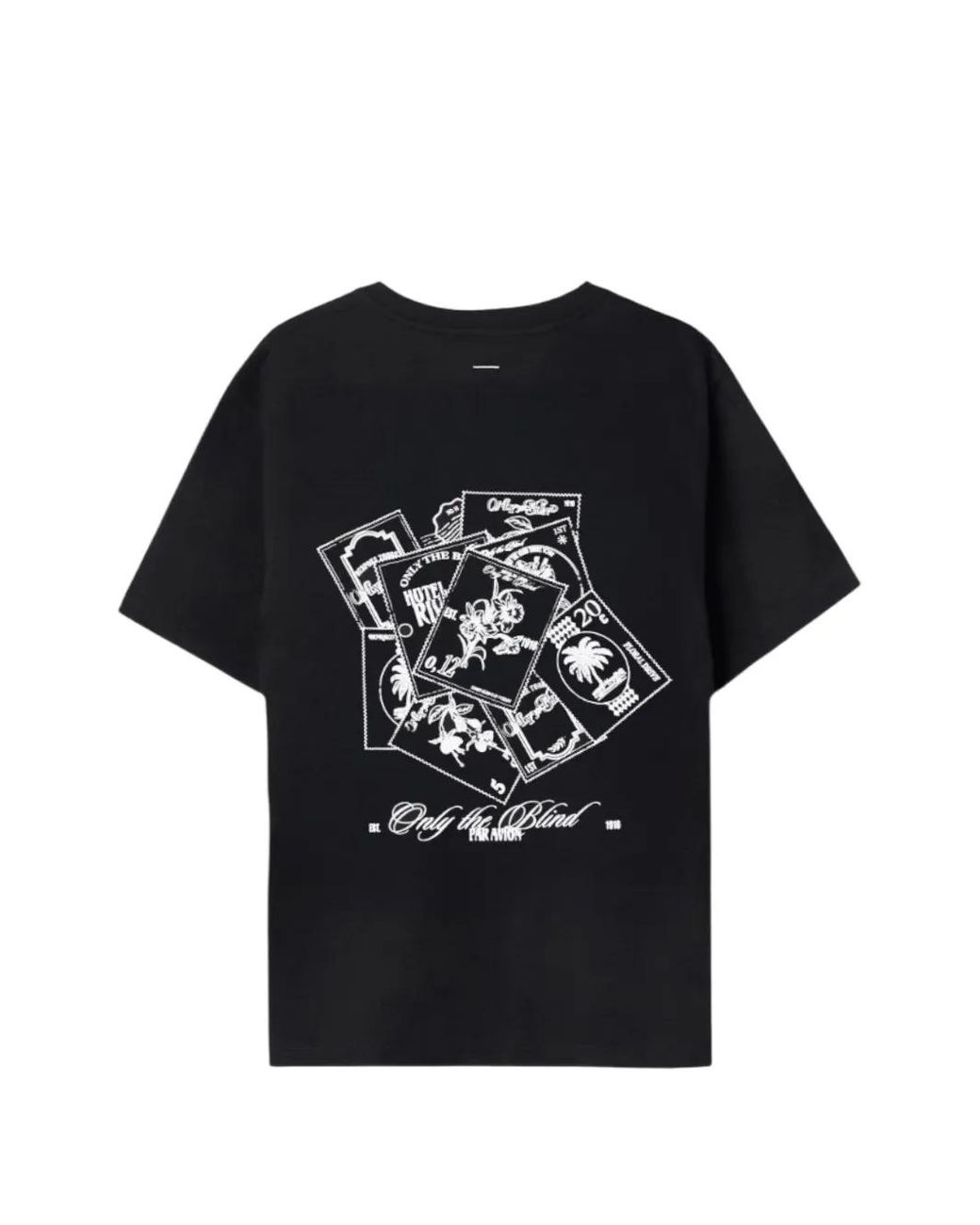 Only the Blind Black Cotton T-Shirt for men