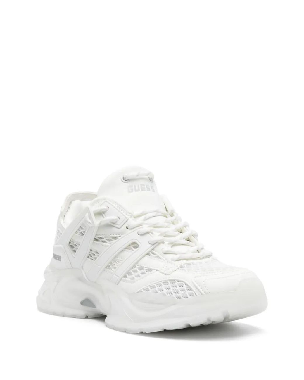 Guess White Mesh Sneakers
