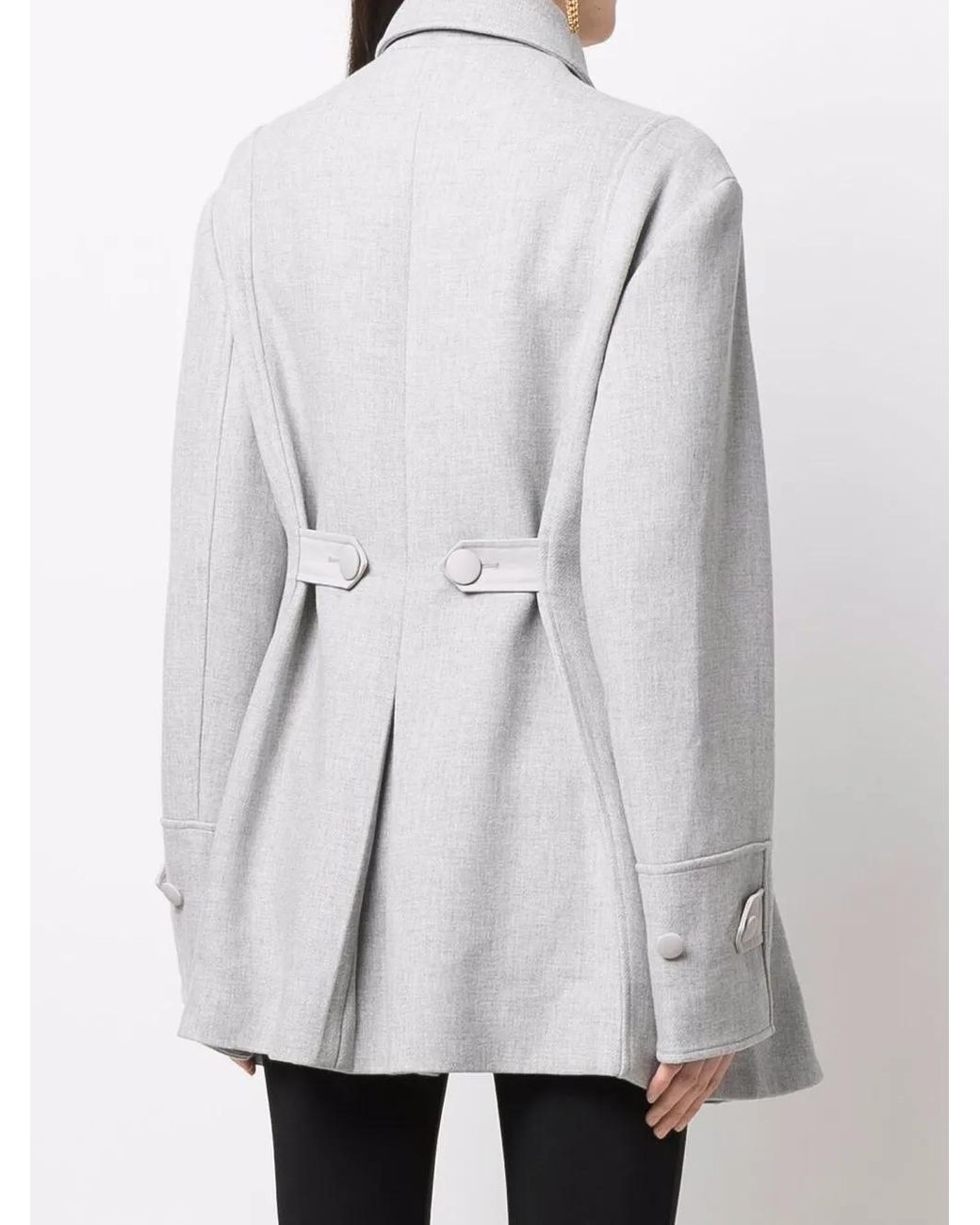 Kiko Kostadinov Gray Gellhorn Fitted Jacket