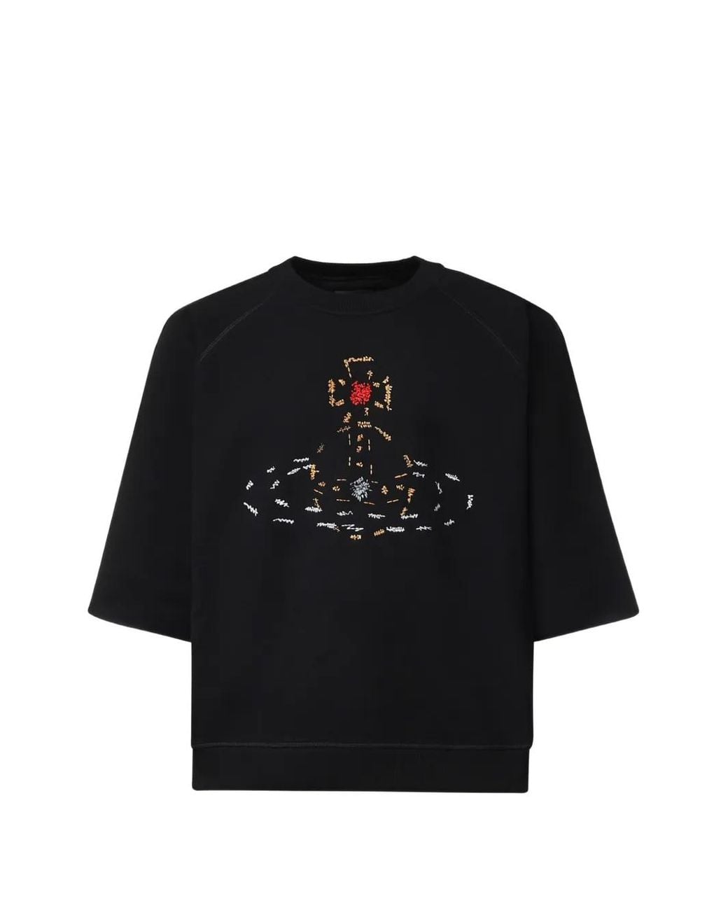 Vivienne Westwood Black Sweat À Manches Courtes Raglan for men